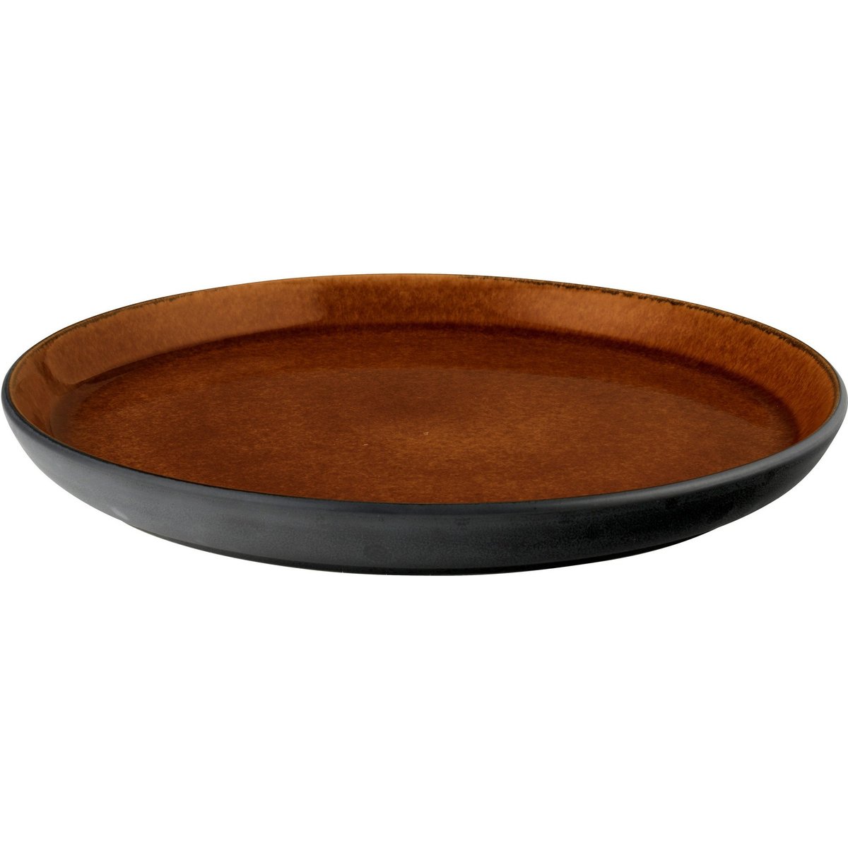 Tallerken Gastro 21 cm svart/amber
