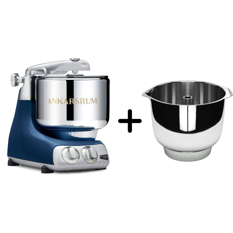 AKM 6230 köksmaskin + Assistent Original vispskål, ocean blue