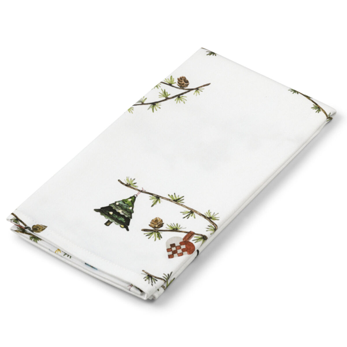 Kähler Hammershøi Christmas Stofervietter 45x45 cm, hvid, 4 stk.