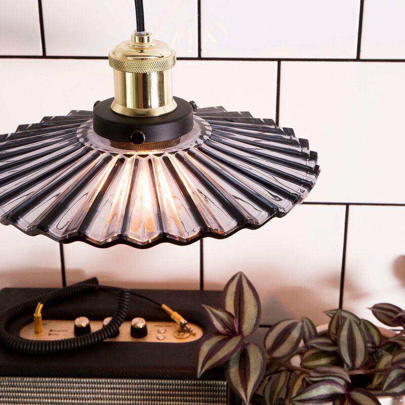 Cobbler Pendel 25 cm, rök