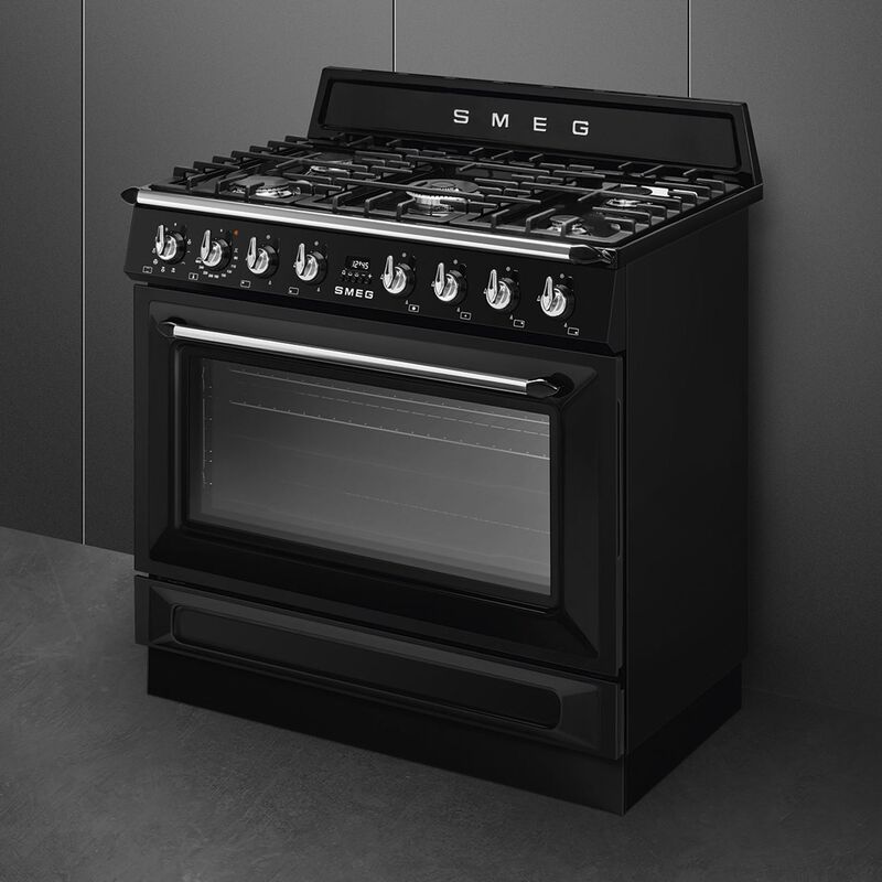 Gasskomfyr Victoria TR90GMBL 90 cm, svart