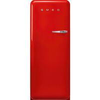 Smeg FAB28LRD6 Jääkaappi Pakastinlokerolla 153 cm Vasemmalle avattava Punainen