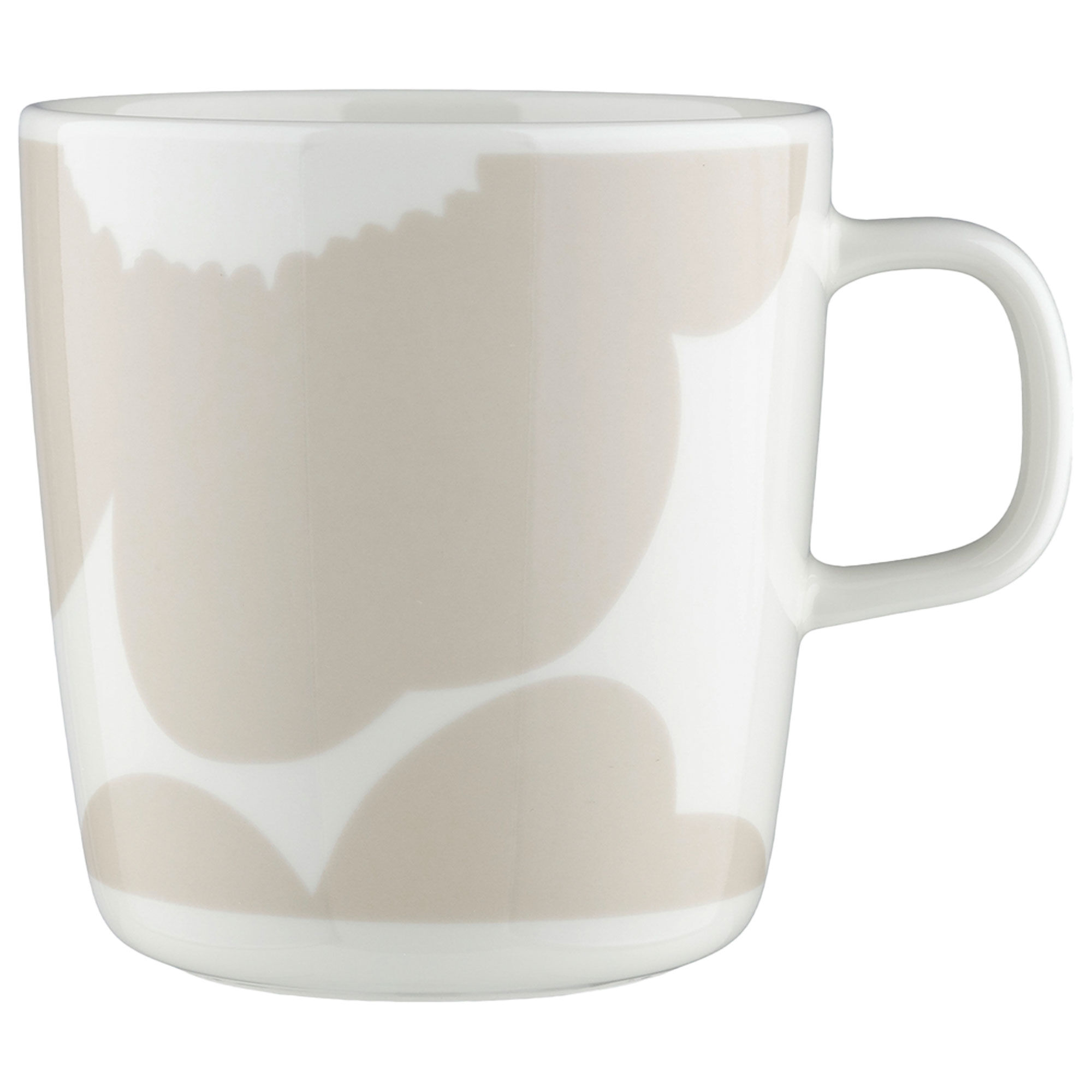 Marimekko Iso Unikko Krus 4 dl, hvid/beige