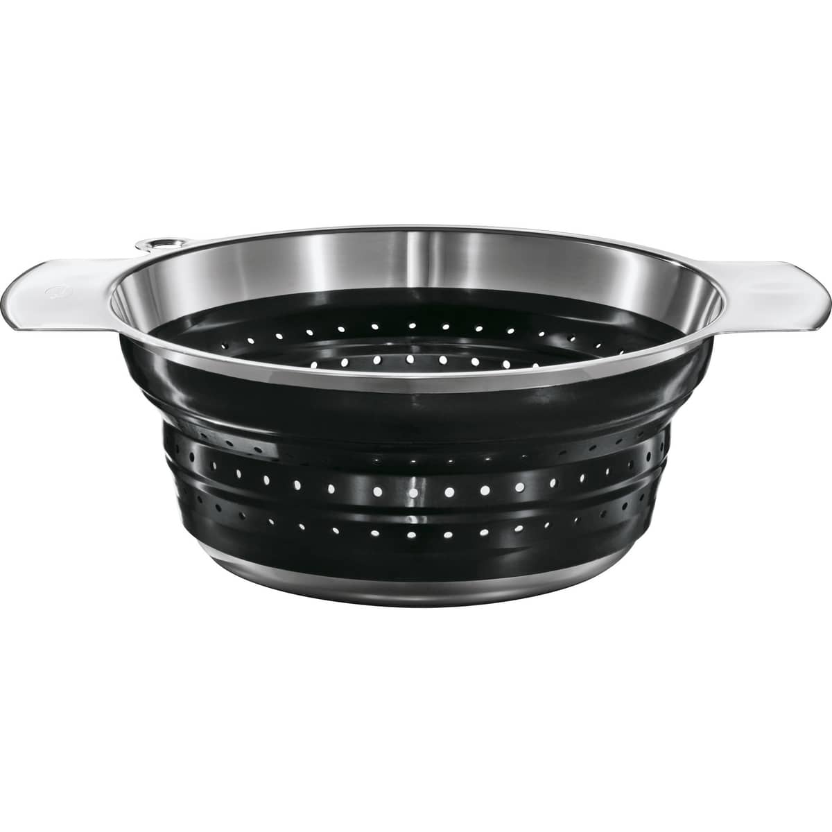 Durkslag Ihopfällbart Svart 24 cm