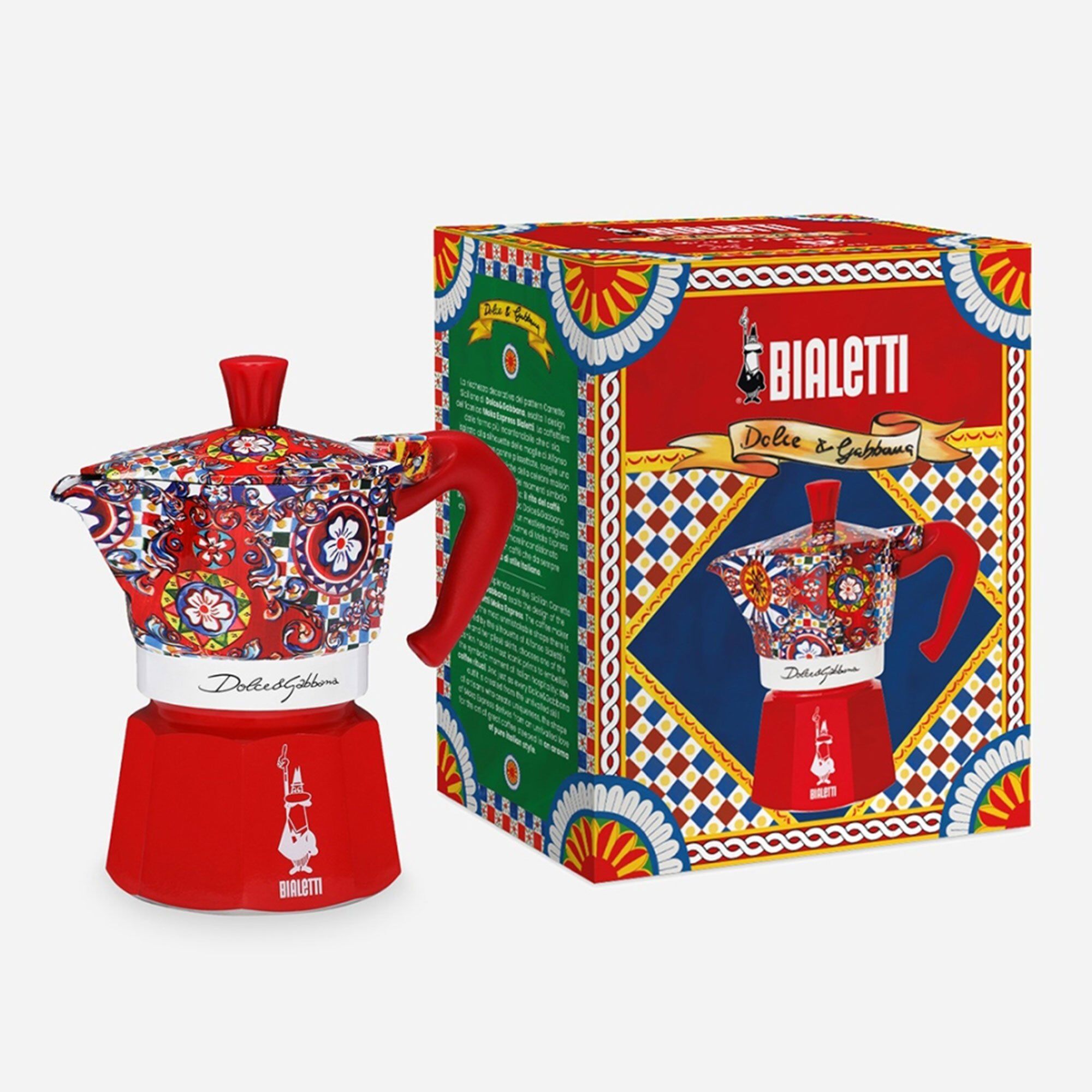 Alternativ bild 1 för Bialetti - Moka express Dolce & Gabbana 3 koppar Röd