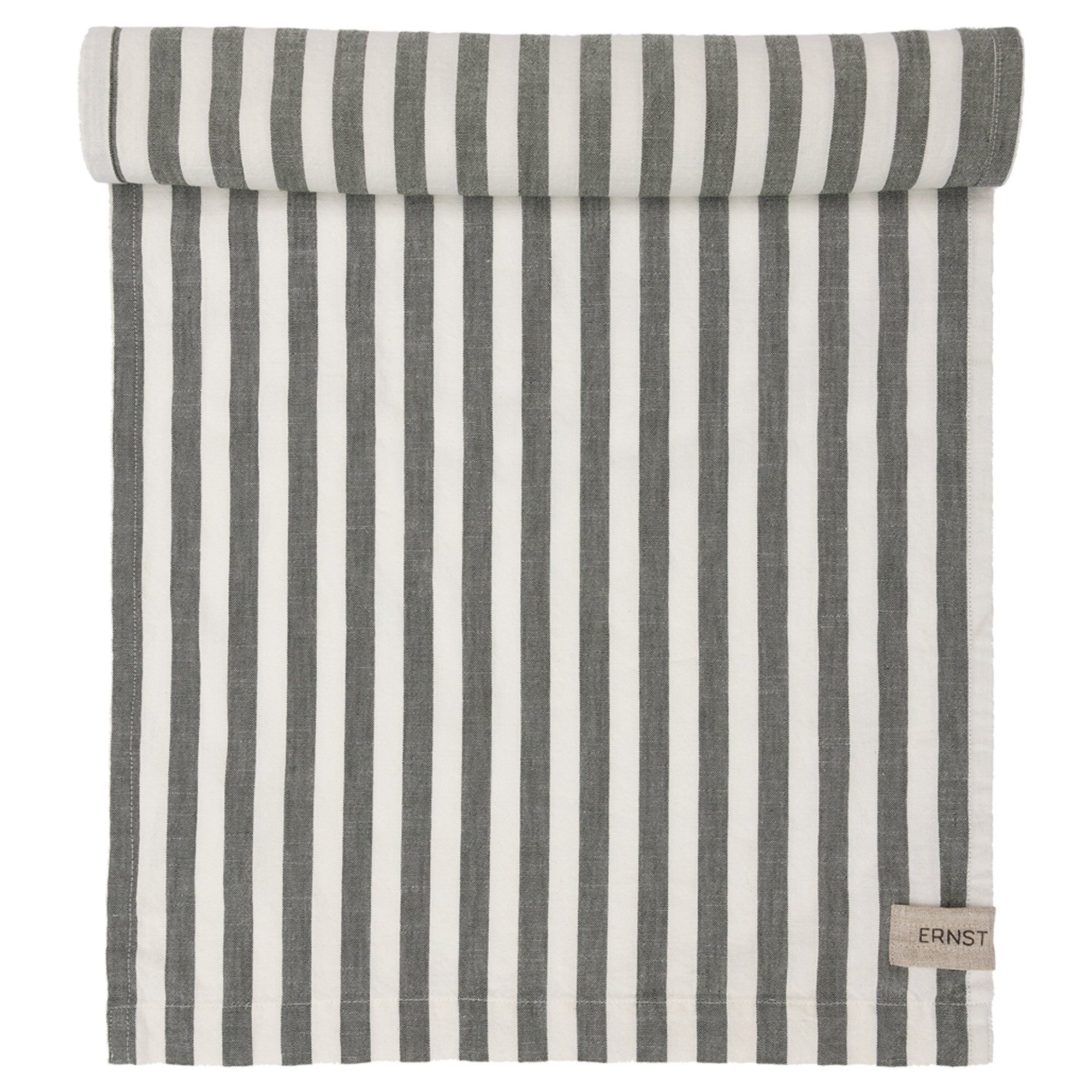 ERNST Ernst løper bred stripe 45x150 Grønn-hvit