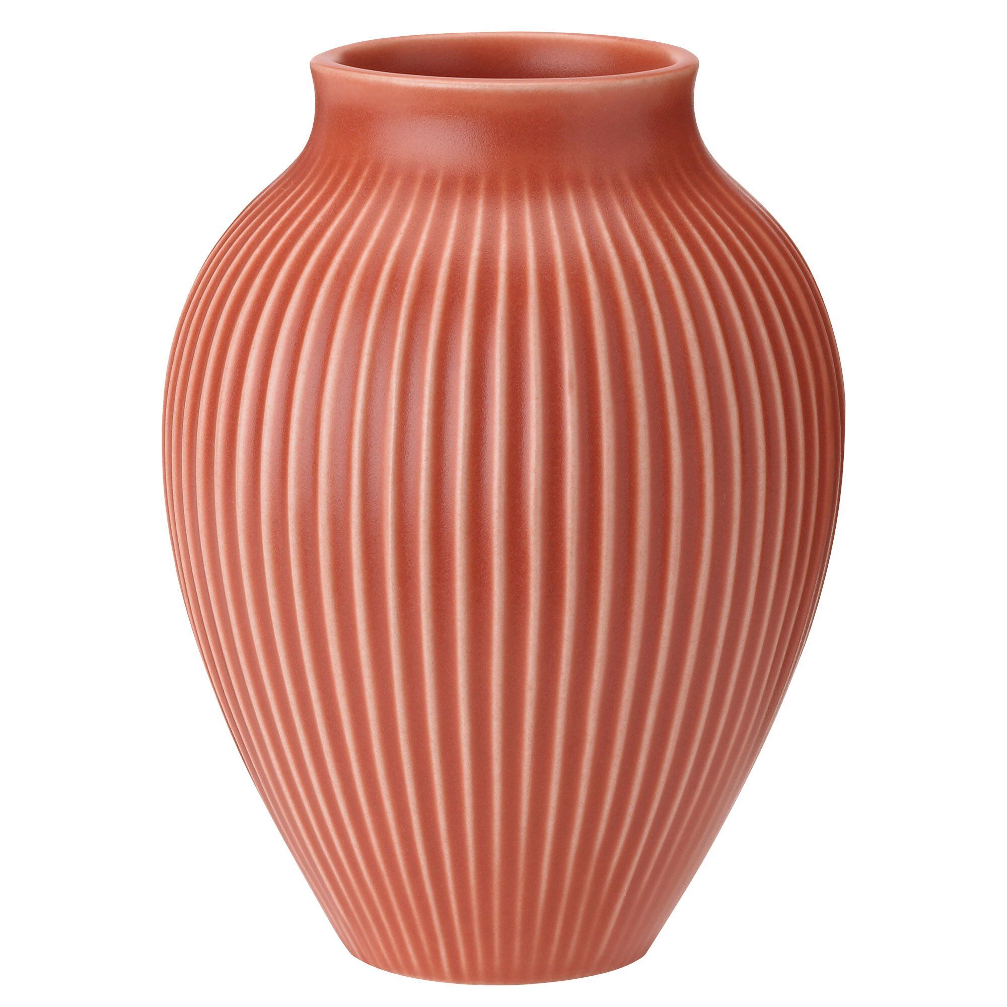 Knabstrup Vase 20 cm, coral