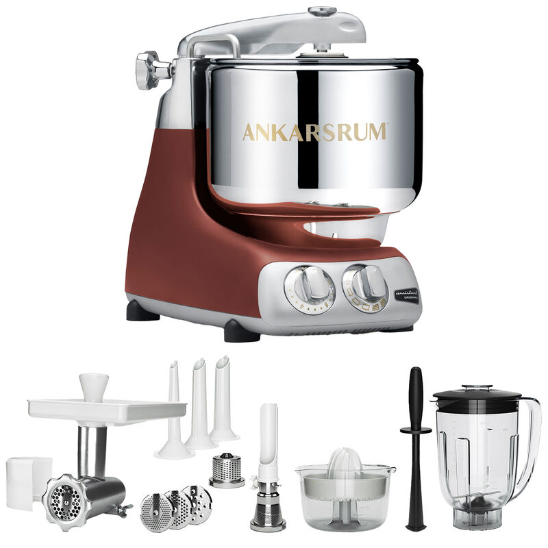 Ankarsrum Assistent Original AKM6230 Rustic Maroon + Deluxe lisätarvikepaketti