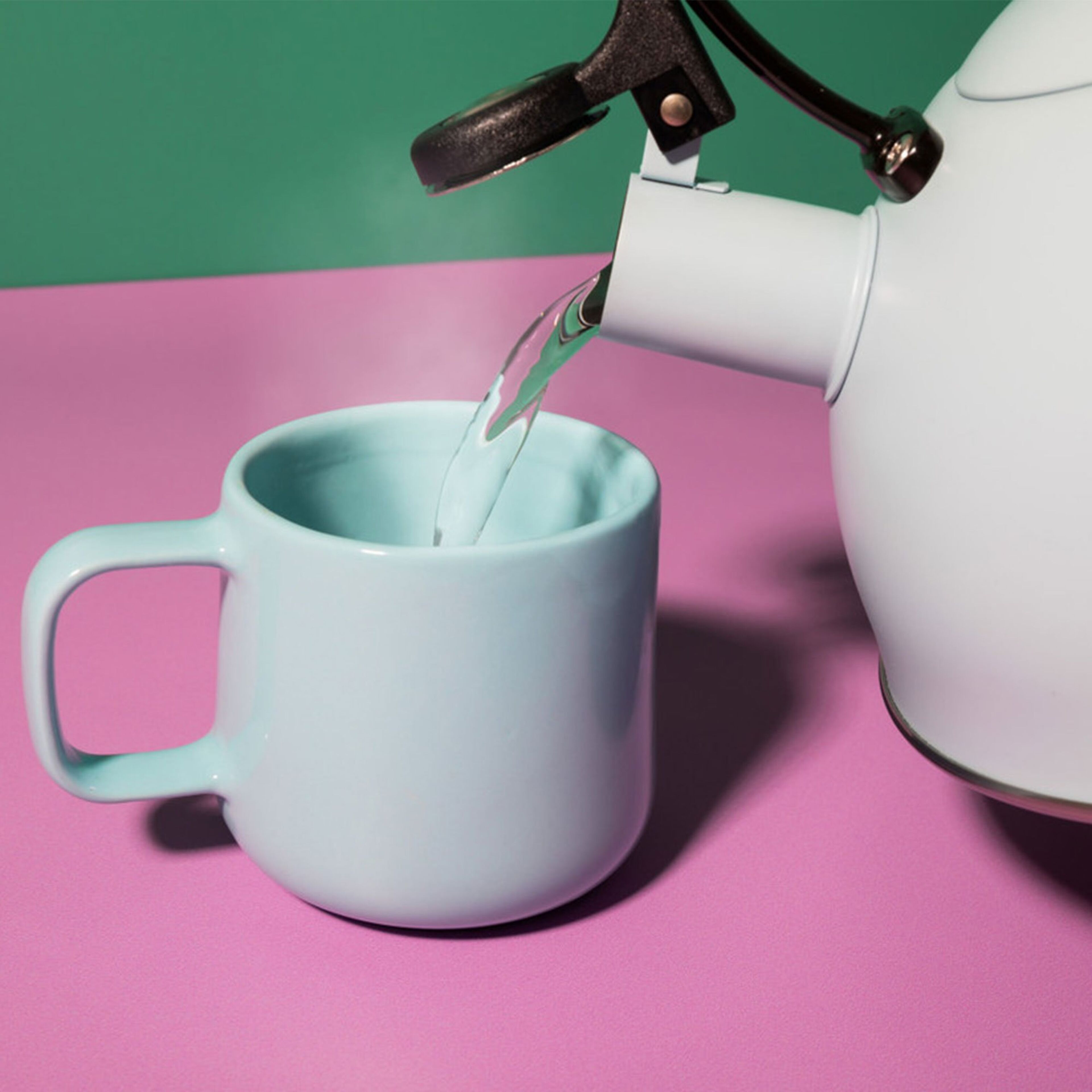 Vannkjele med fløyte 1,6 liter, himmelblå