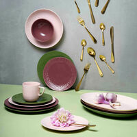 Confetti desserttallerken 21 cm, candyfloss