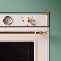 F609HEREKTAG Heritage indbygningsovn, 60 cm, elfenbenshvid/guld