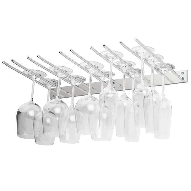Glasophæng til væg 15 glas grå