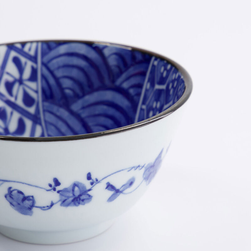 Tokyo Design Studio Natsu Shozui skål 350 ml, blå/vit