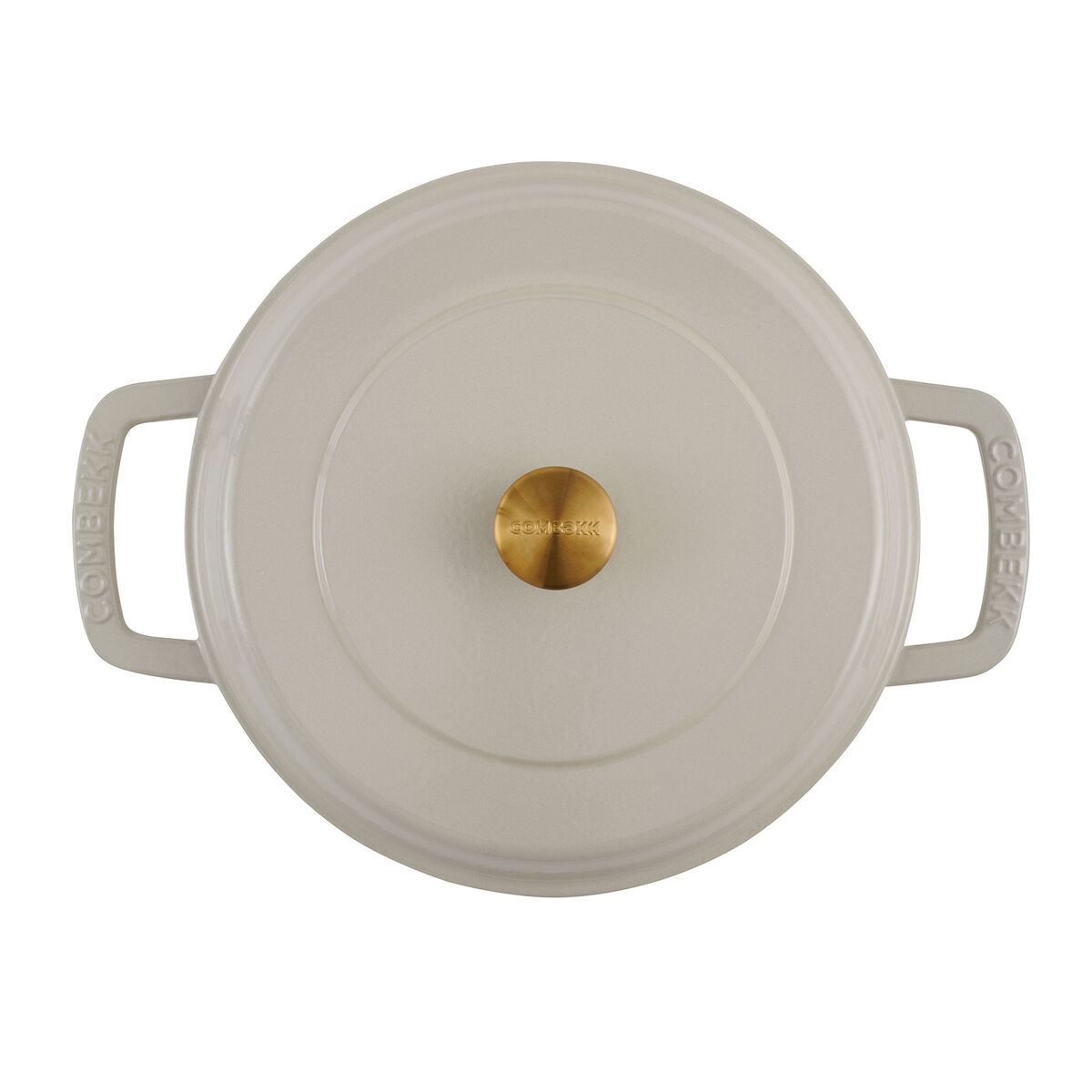 Combekk Lav gryde med låg 28 cm/5 liter, sand