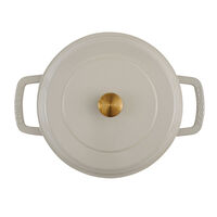 Combekk Lav gryde med låg 28 cm/5 liter, sand