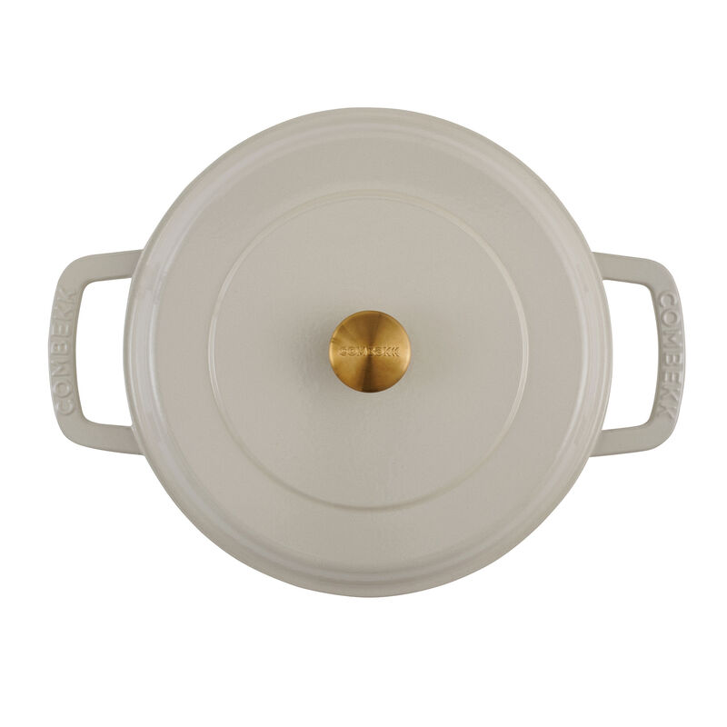 låg gryta med lock 28 cm/5 liter, sand