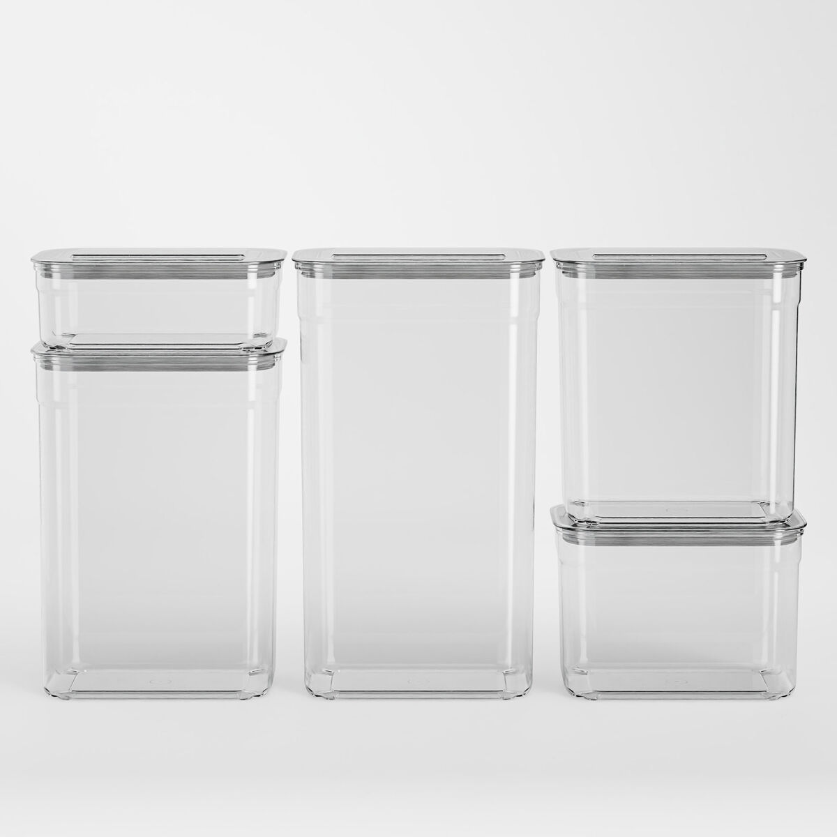 Rektangulære Oppbevaringsbokser 5-pack