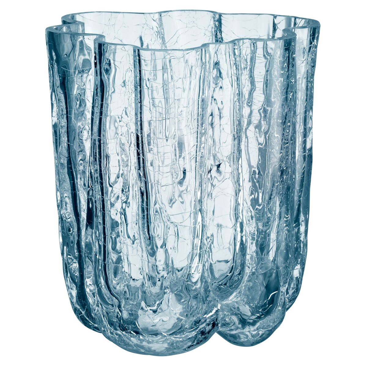 Crackle vase 12,1 cm, sirkulær