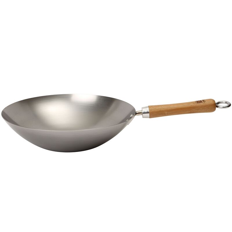 Kulstål wok 30 cm.