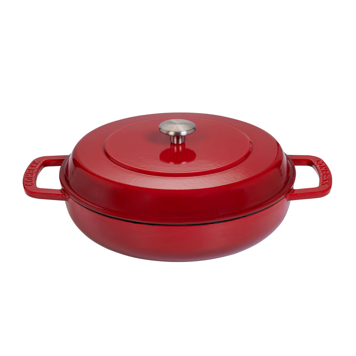 Combekk Lav gryde med låg Ø28 cm/5 liter, cherry