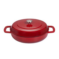 Combekk Lav gryde med låg Ø28 cm/5 liter, cherry