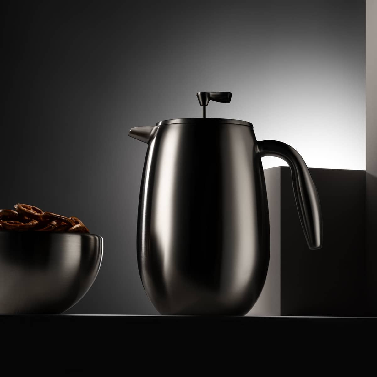 Columbia kaffebrygger, 8 kopper, mat krom