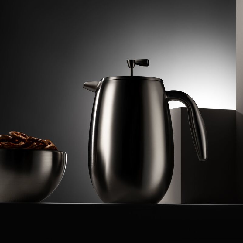 Kahdeksan kupin Columbia-kahvinkeitin, mattakromi