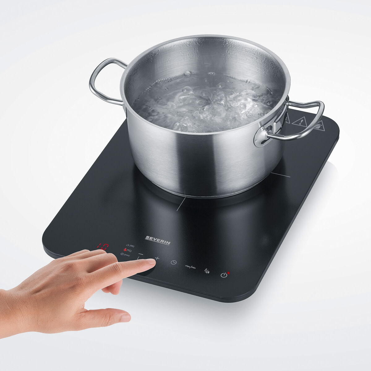 KP 1032 induktionsplatta 1 zon, mattsvart