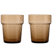 Opacity vandglas 30 cl, brun, 2 stk.
