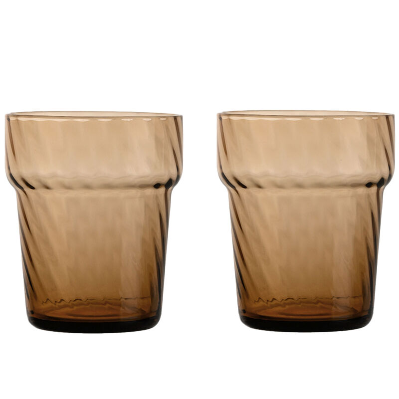 Opacity vannglass 30 cl 2-pakning, brun