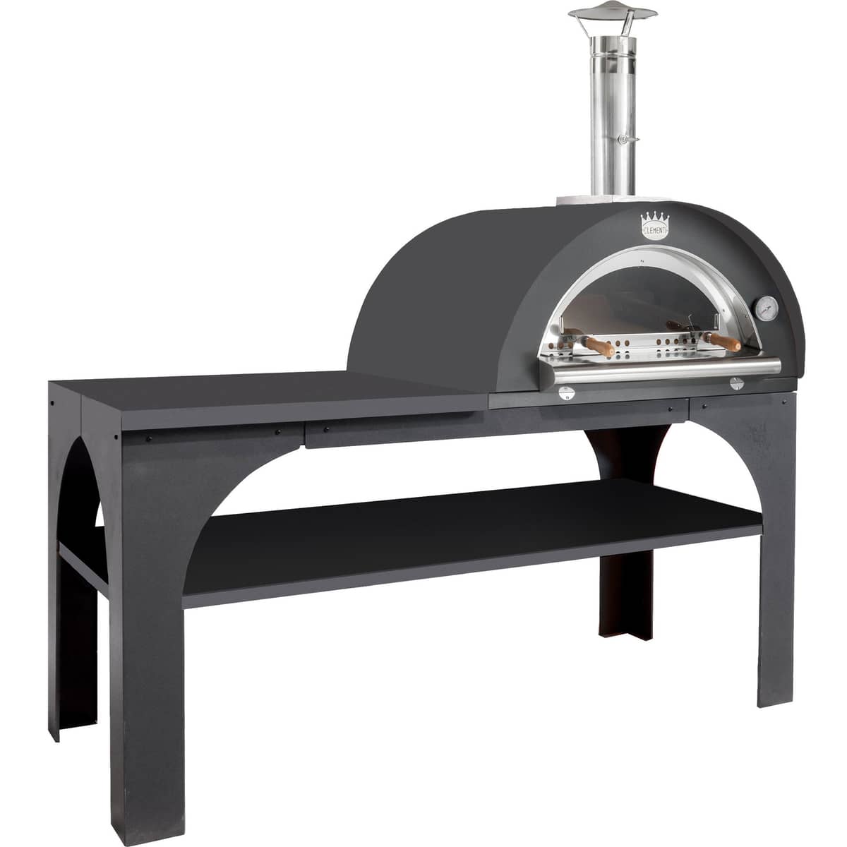Pizza Party Vedeldad Pizzaugn 80x60 cm. Antracit