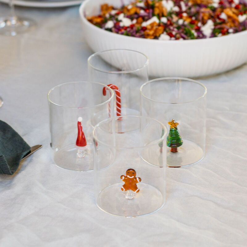 Tumblerglas 4 stk, juletema