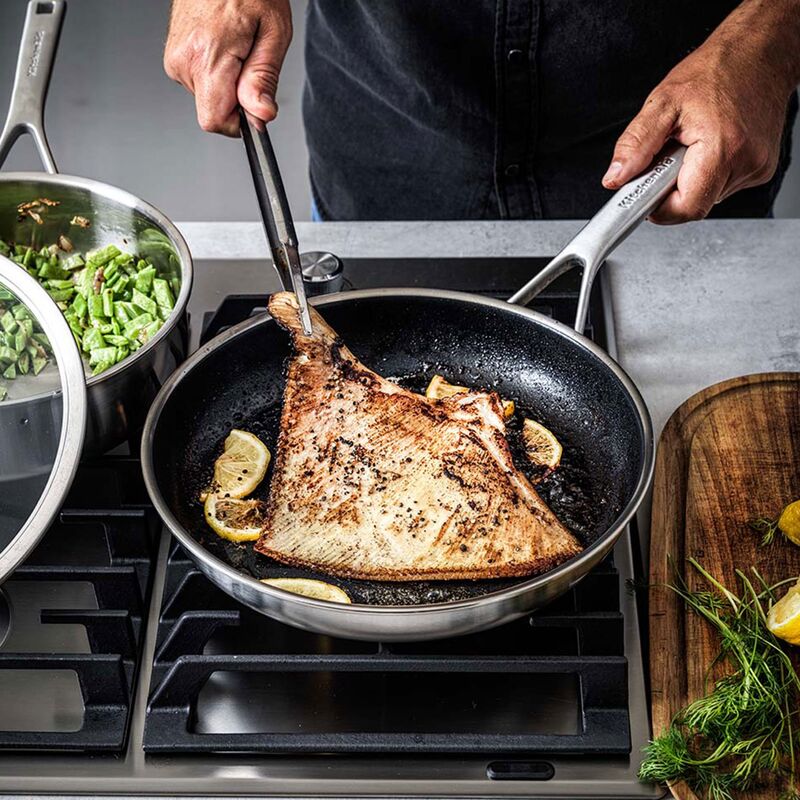 Stekepanne 24 cm, rustfritt stål