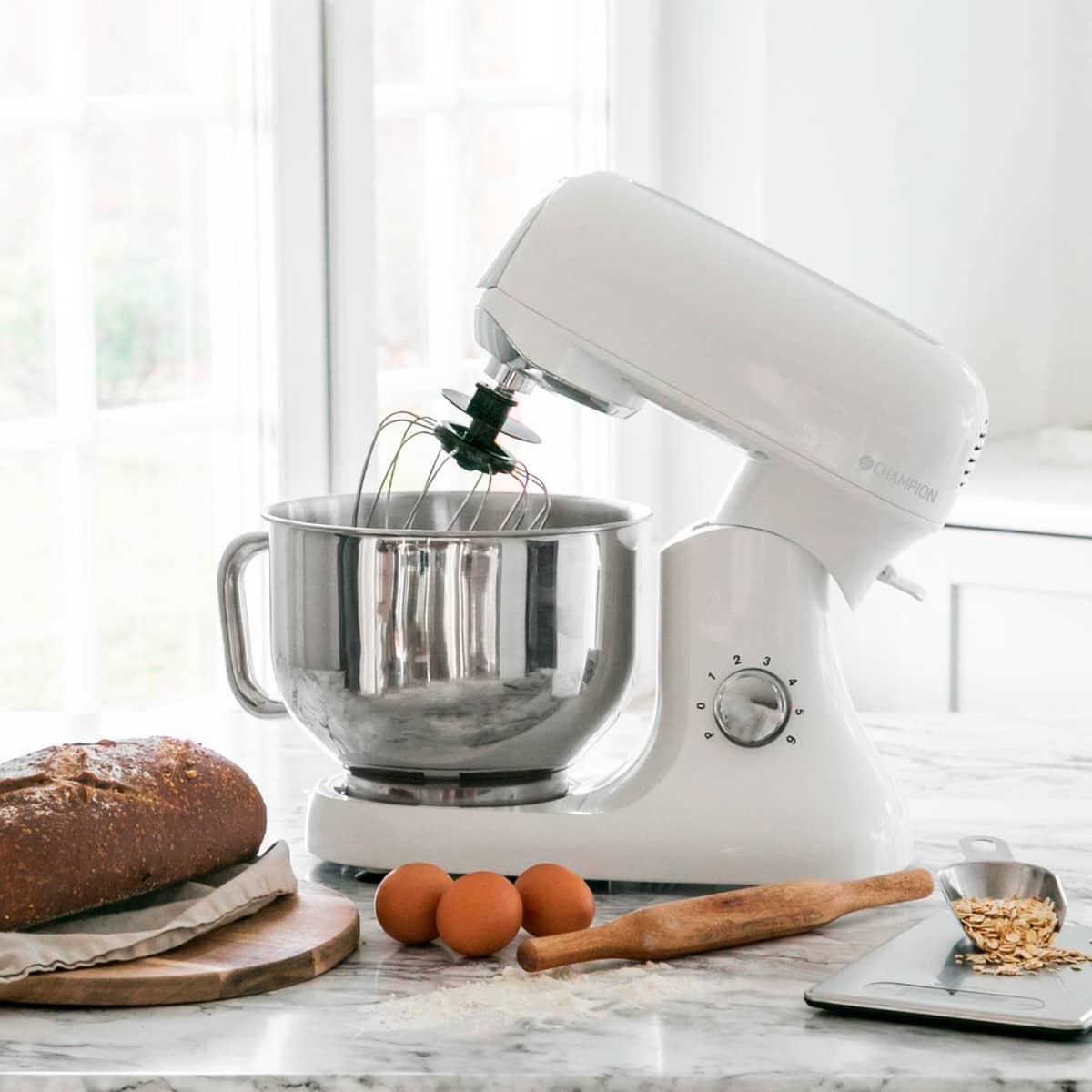 Køkkenmaskine Pro, 1200 W, 6 liter, soft white