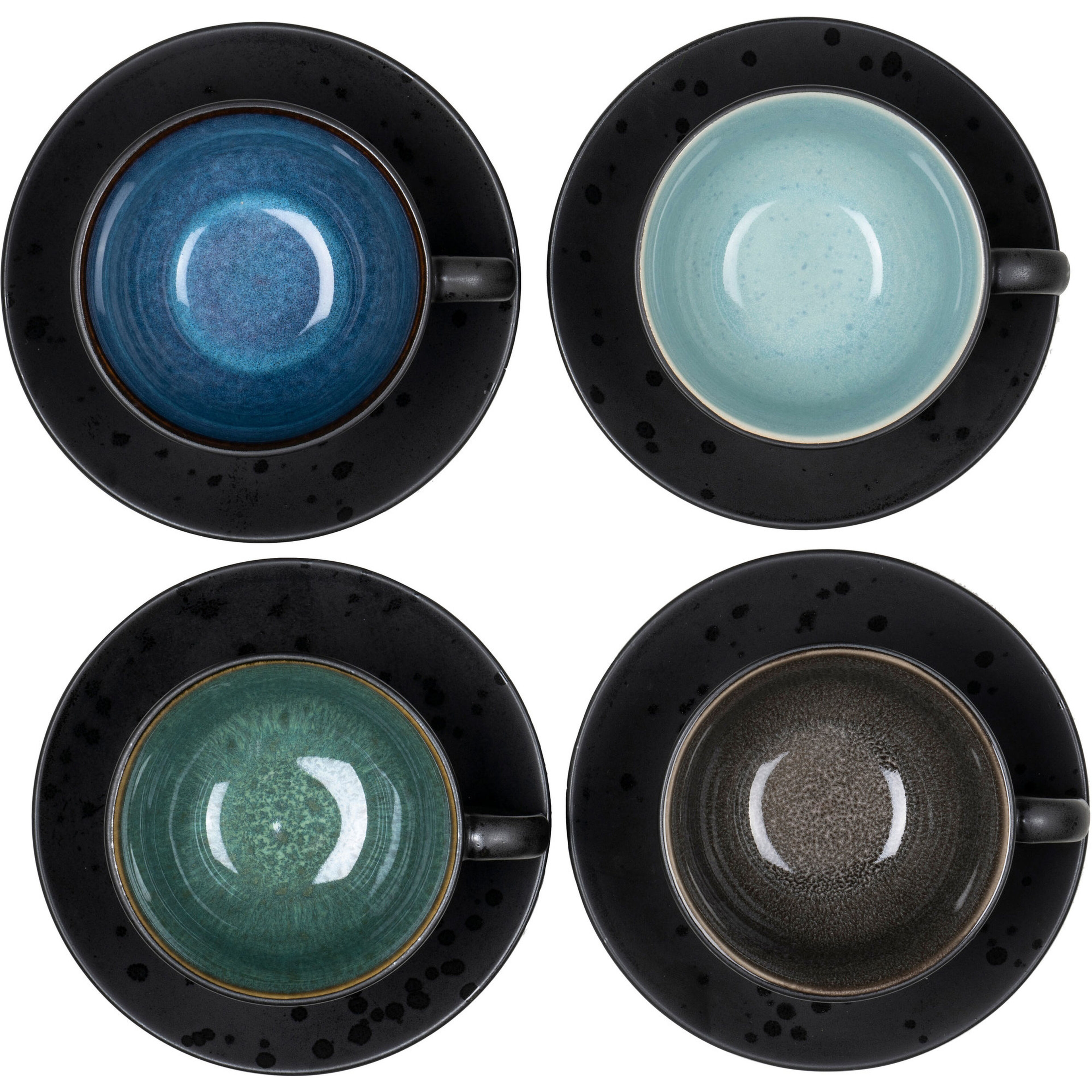 Kopp m/tefat 4 st. Mörk