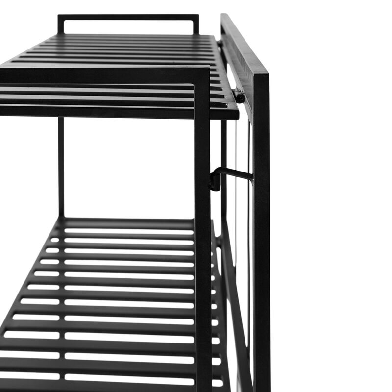 Reol Manhattan lågt avlastningsbord, svart