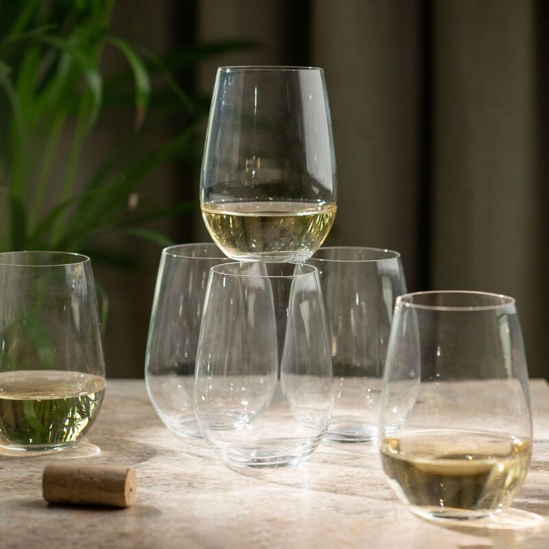 O Wine Tumbler Riesling/Zinfandel vinglas 6-pak 20 års jubilæum