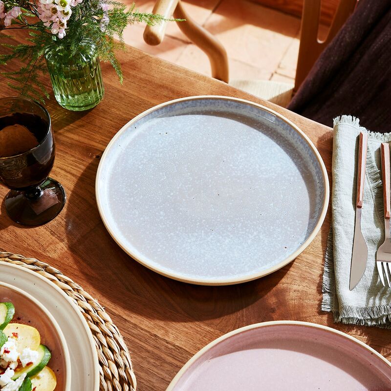 Minerals middagstallerken Ø27 cm, aquamarine, 4 stk.