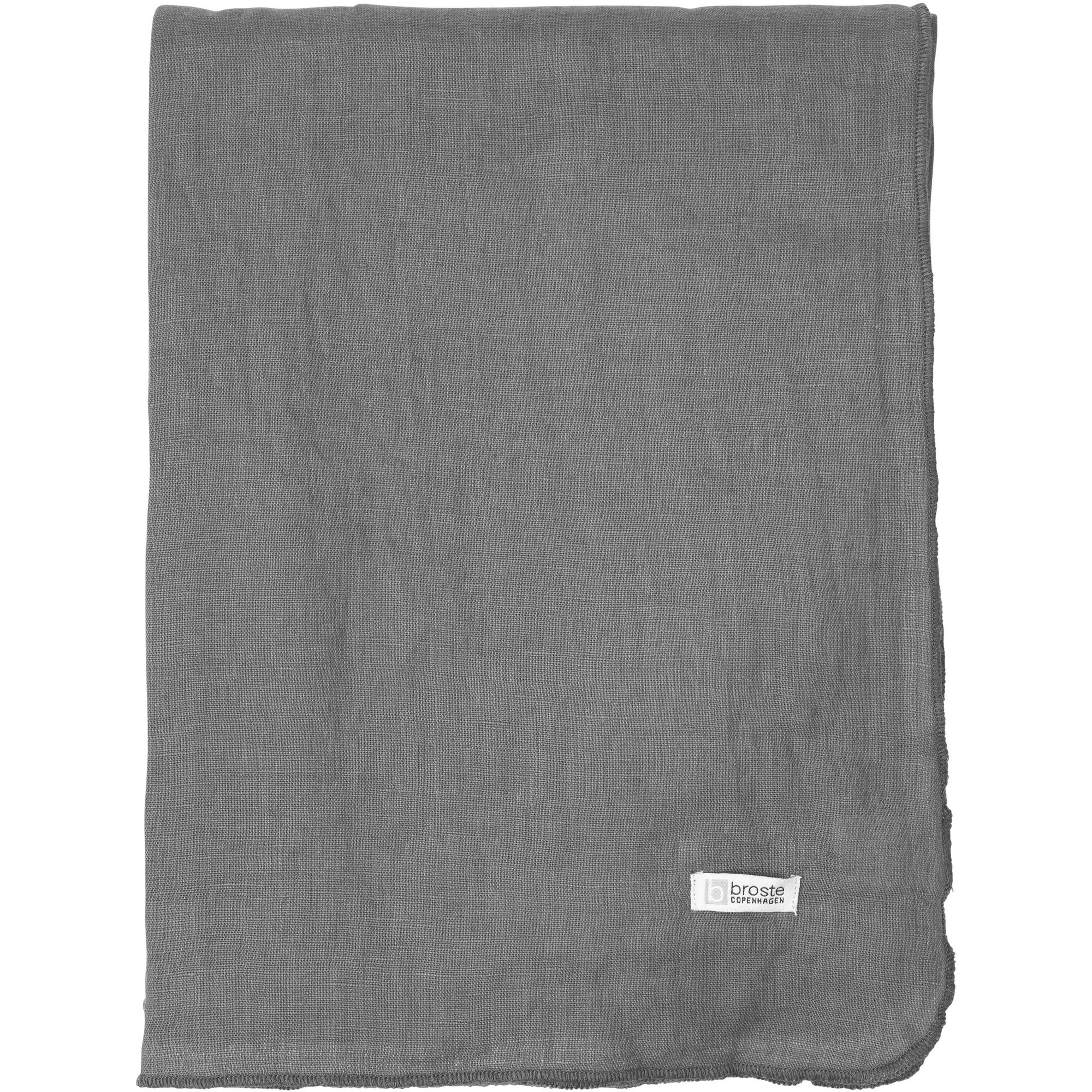 Linneduk 'Gracie Dark Shadow', 160X300 cm