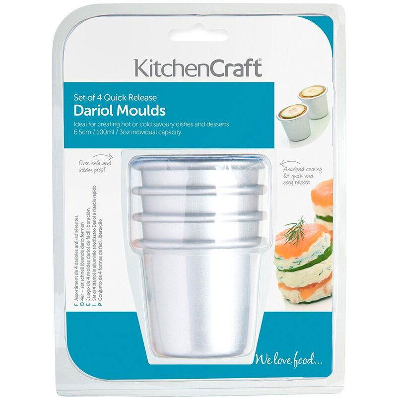 Aluminiumformar 4-pack Anodiserade 7.5 cm