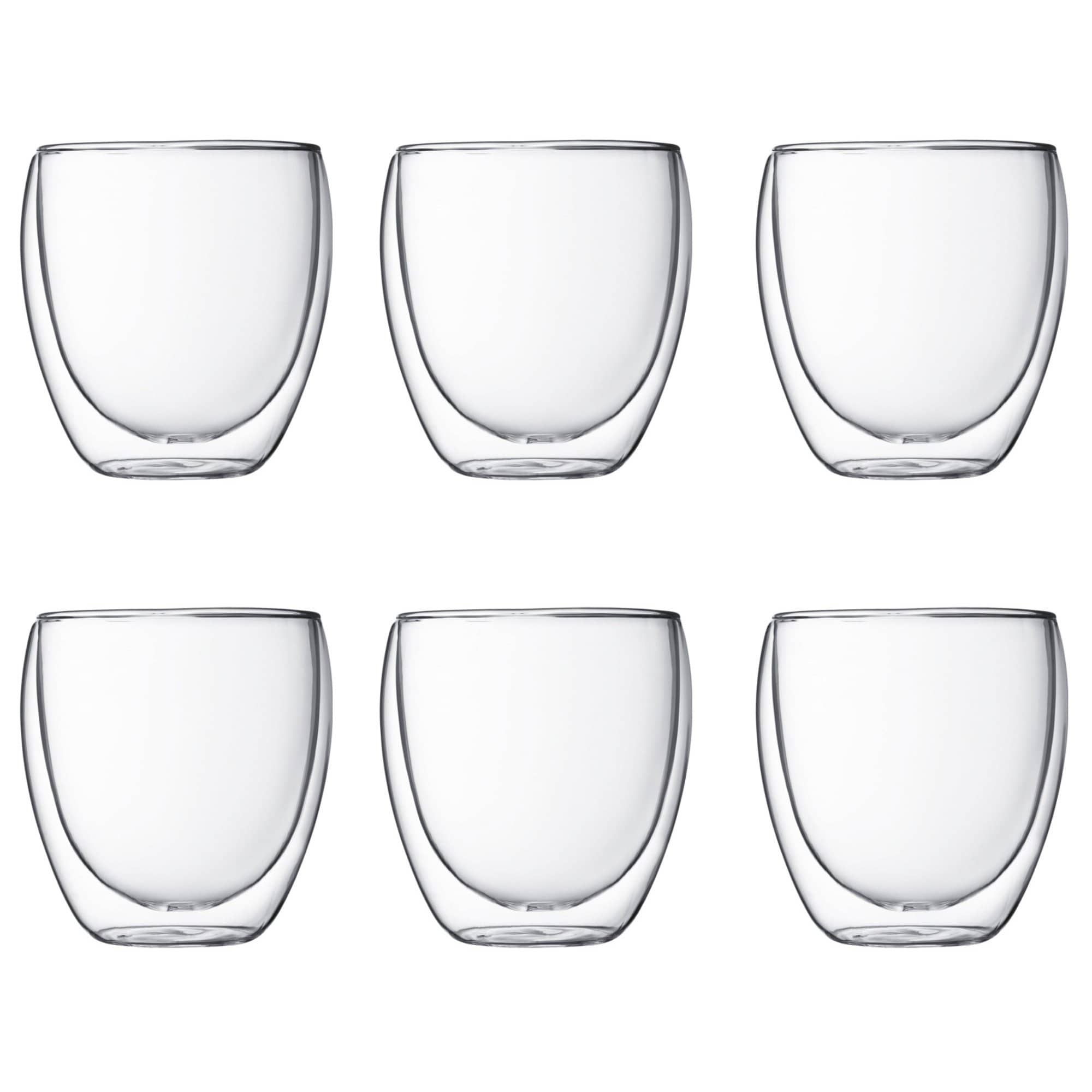 Bodum Pavina glass med doble vegg 6 stk 0,25 l