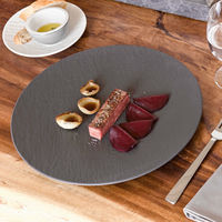 Manufacture Rock gourmettallrik 32 cm, svart
