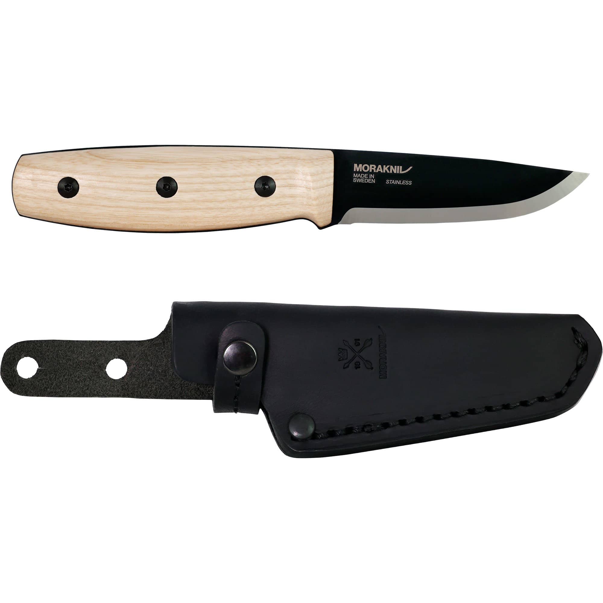 Produktfoto för Morakniv Finn BlackBlade (S) Ash Wood, friluftskniv