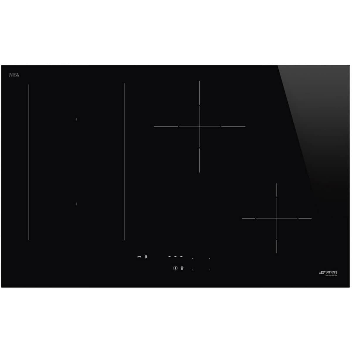 SIM3844D Indbygget kogeplade 80 cm, sort