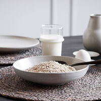 Hög skål, grå/vit