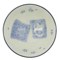 Kawaii skål 11 cm, cat blue