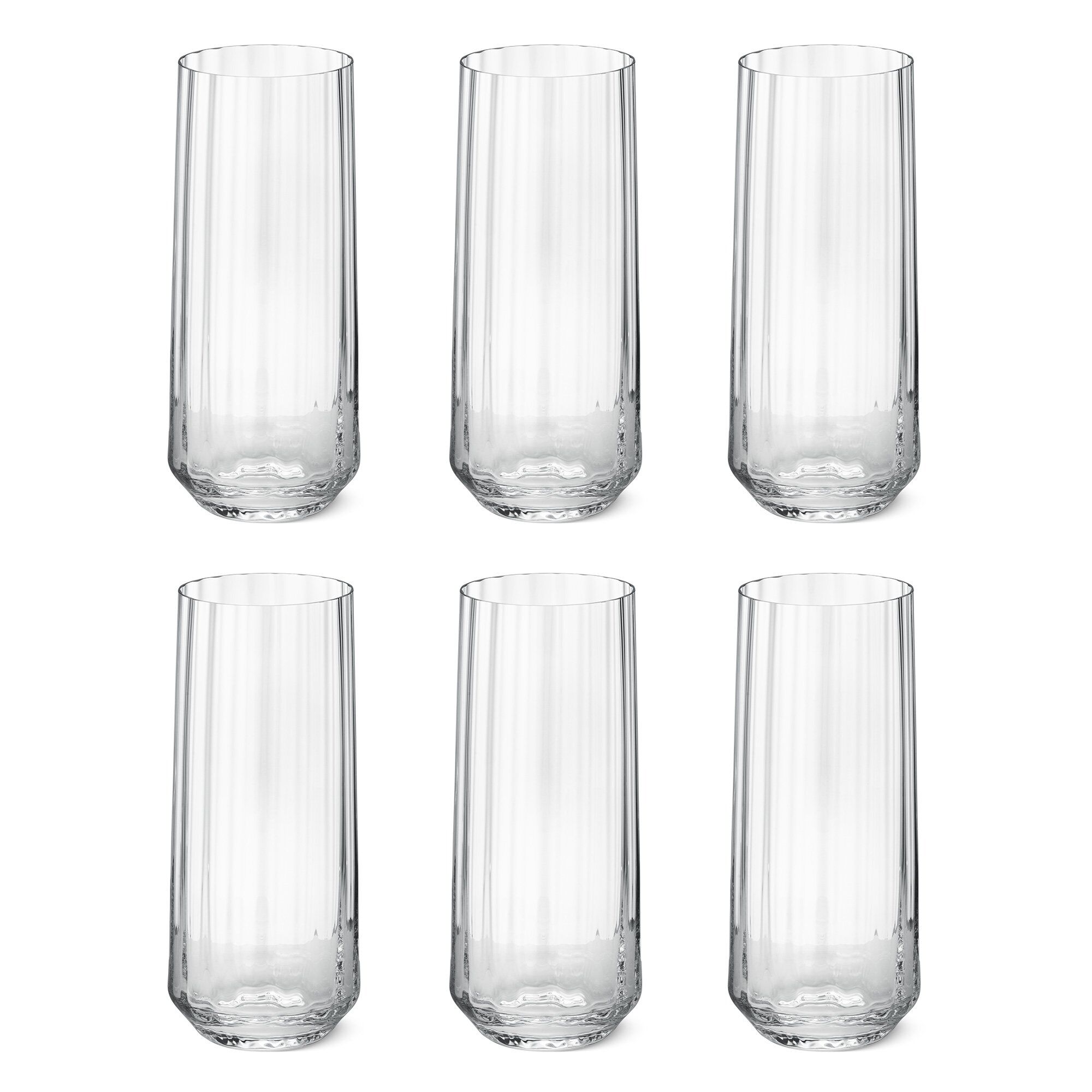 Georg Jensen - Bernadotte Highballglas Set of 6 - Drikkeglass - Sigvard Bernadotte - Gjennomsiktig