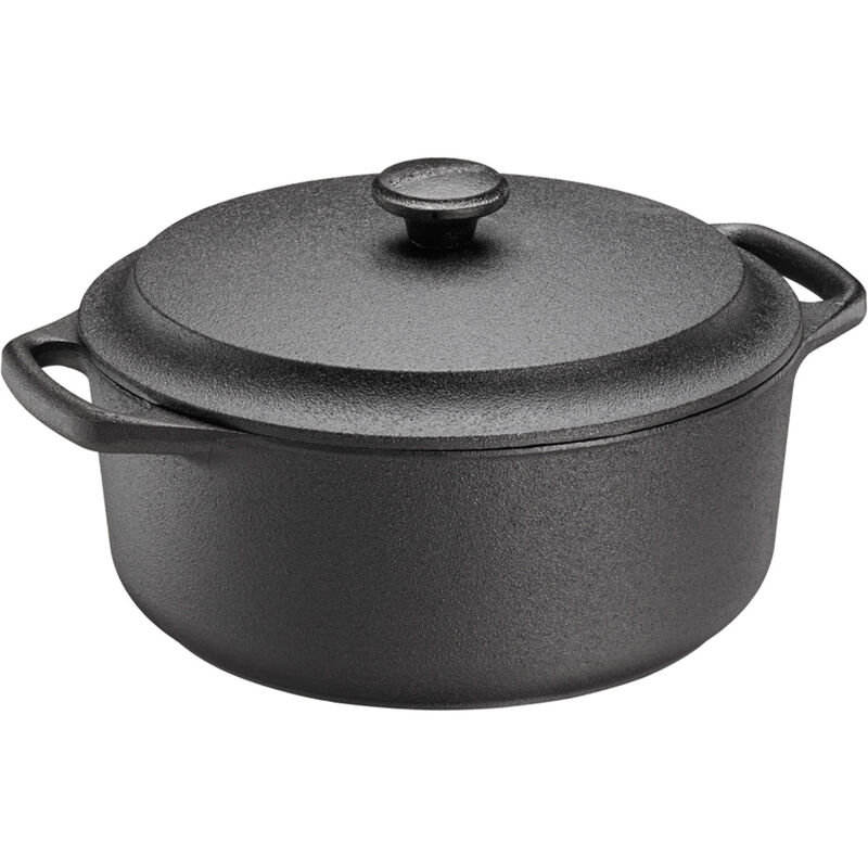 Rund Gryta 4 Liter Gjutjärn Järnlock