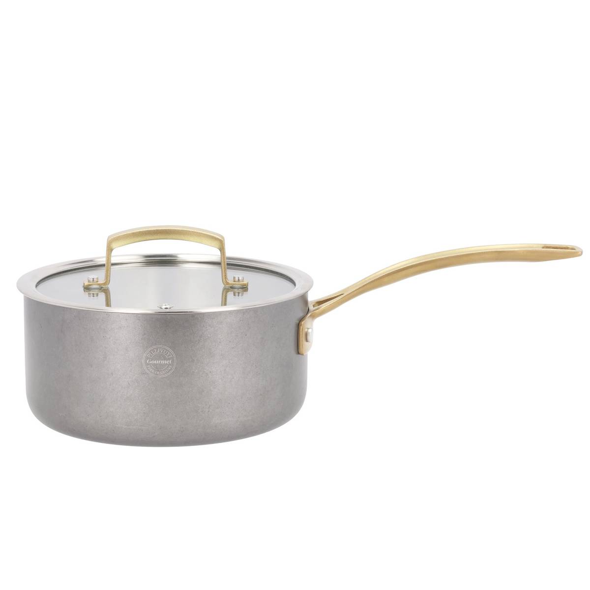 Durance kasserolle med låg 12 liter 18 cm, rustfrit stål