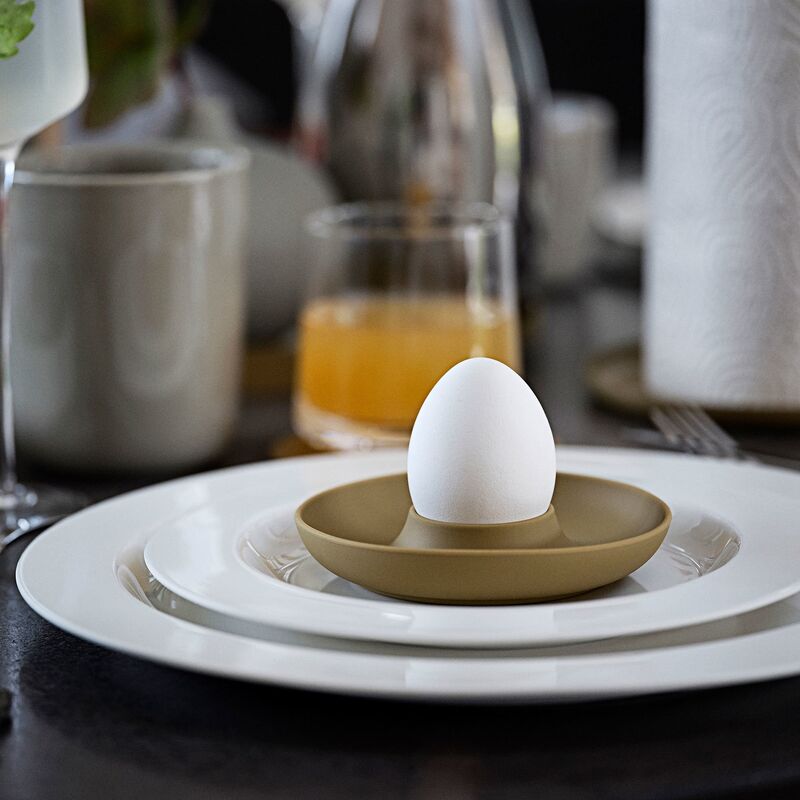 Eggekopp + holder 4 stk, natur